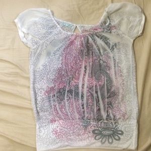 MOVING SALE- White Sheer Top